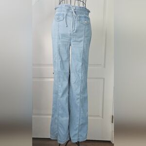 White House Black Market Light Blue Flare Jeans